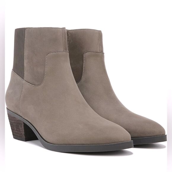 Vionic Shantelle Nubuck Leather Ankle Boots in Stone NWOT! size 9.5 - Picture 1 of 16